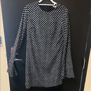 Black and White Polka Dot Dress Michael kors silk